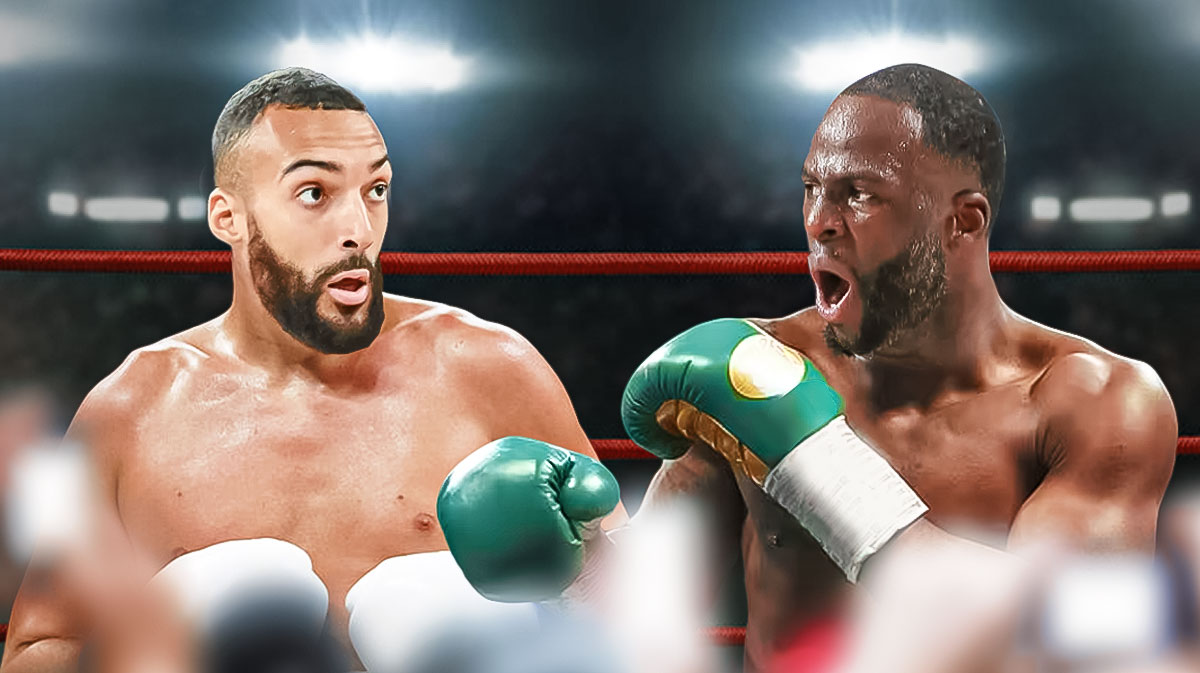 Photo: Rudy Gobert and Draymond Green as boxers in a ring