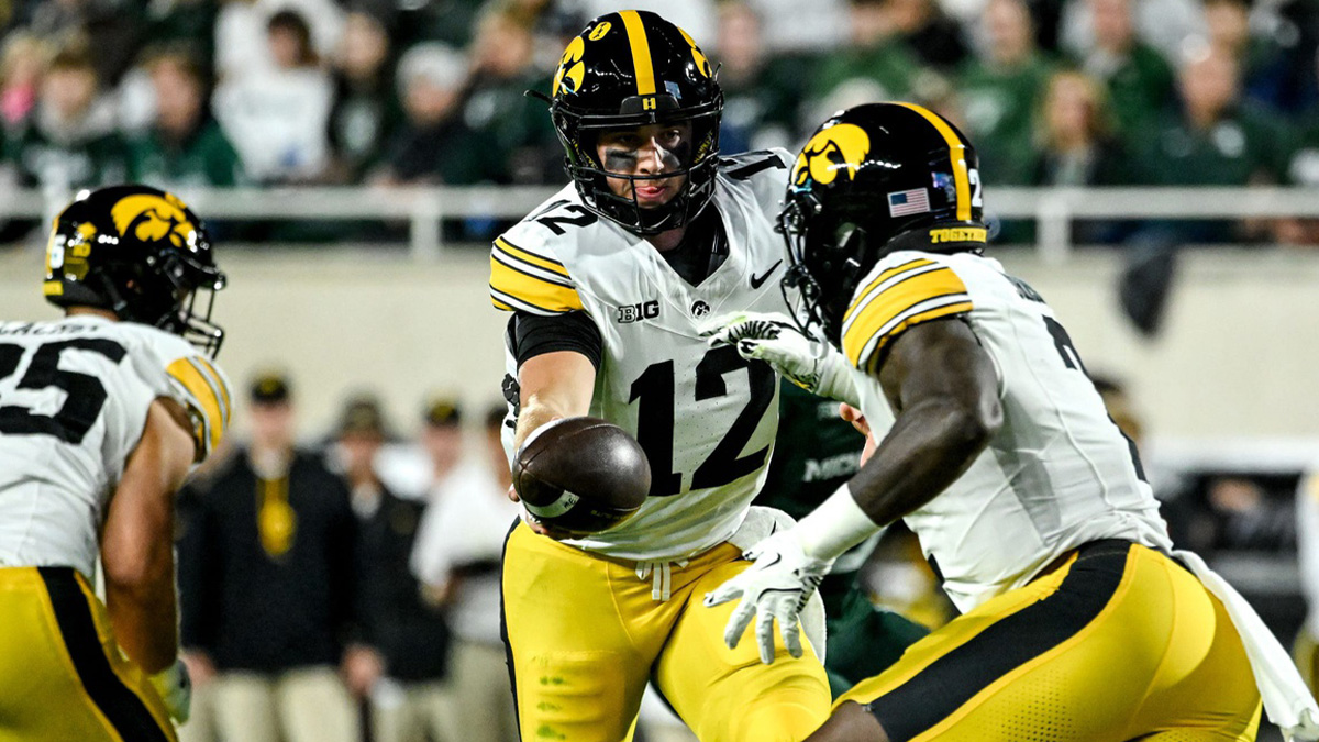 Iowa football benches Cade McNamara during Northwestern game