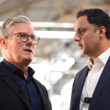 Article thumbnail: Britain's main opposition Labour Party leader Keir Starmer (L) and Leader of the Scottish Labour party Anas Sarwar (R) visit a window supply company, in Whitburn, Bathgate, Scotland on June 21, 2024 as part the Labour general election campaign in the build-up to the UK general election on July 4. (Photo by ANDY BUCHANAN / AFP) (Photo by ANDY BUCHANAN/AFP via Getty Images)