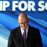 Article thumbnail: It was, admitted leader John Swinney, “a very, very difficult and damaging night” and there would need to be “soul searching”. (Photo by Michael Boyd/Getty Images)