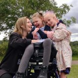 Article thumbnail: Tova Redmo thought her perimenopausal symptoms were the result of major life changes of a marriage breakdown and redundancy, as well well as the challenges of daily life caring for a disabled daughter Tova with her daughters Elin and Alice