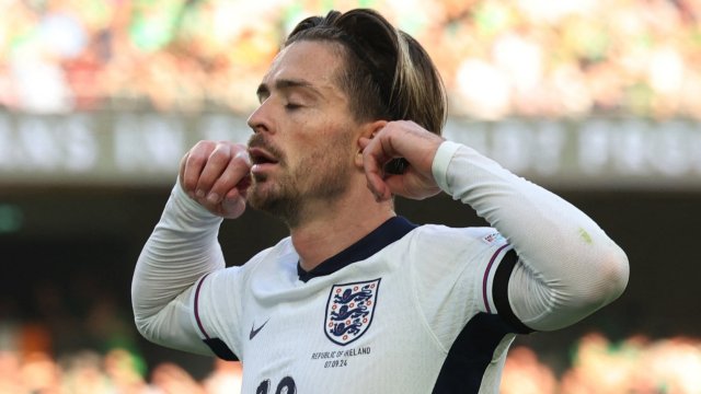 Article thumbnail: Soccer Football - Nations League - League B - Group 2 - Republic of Ireland v England - Aviva Stadium, Dublin, Ireland - September 7, 2024 England's Jack Grealish celebrates scoring their second goal REUTERS/Damien Eagers