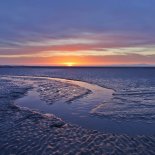 Article thumbnail: Mudflats at dawn, Sandyhills Bay, Solway Firth, Dumfries and Galloway, Scotland, UK