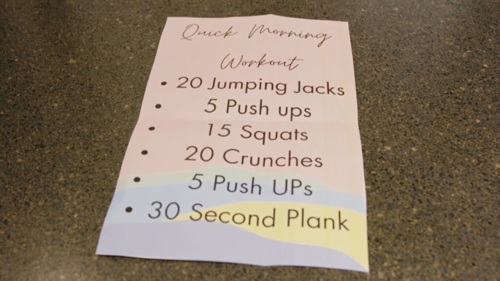 Mom To Mom Quick Morning Workout