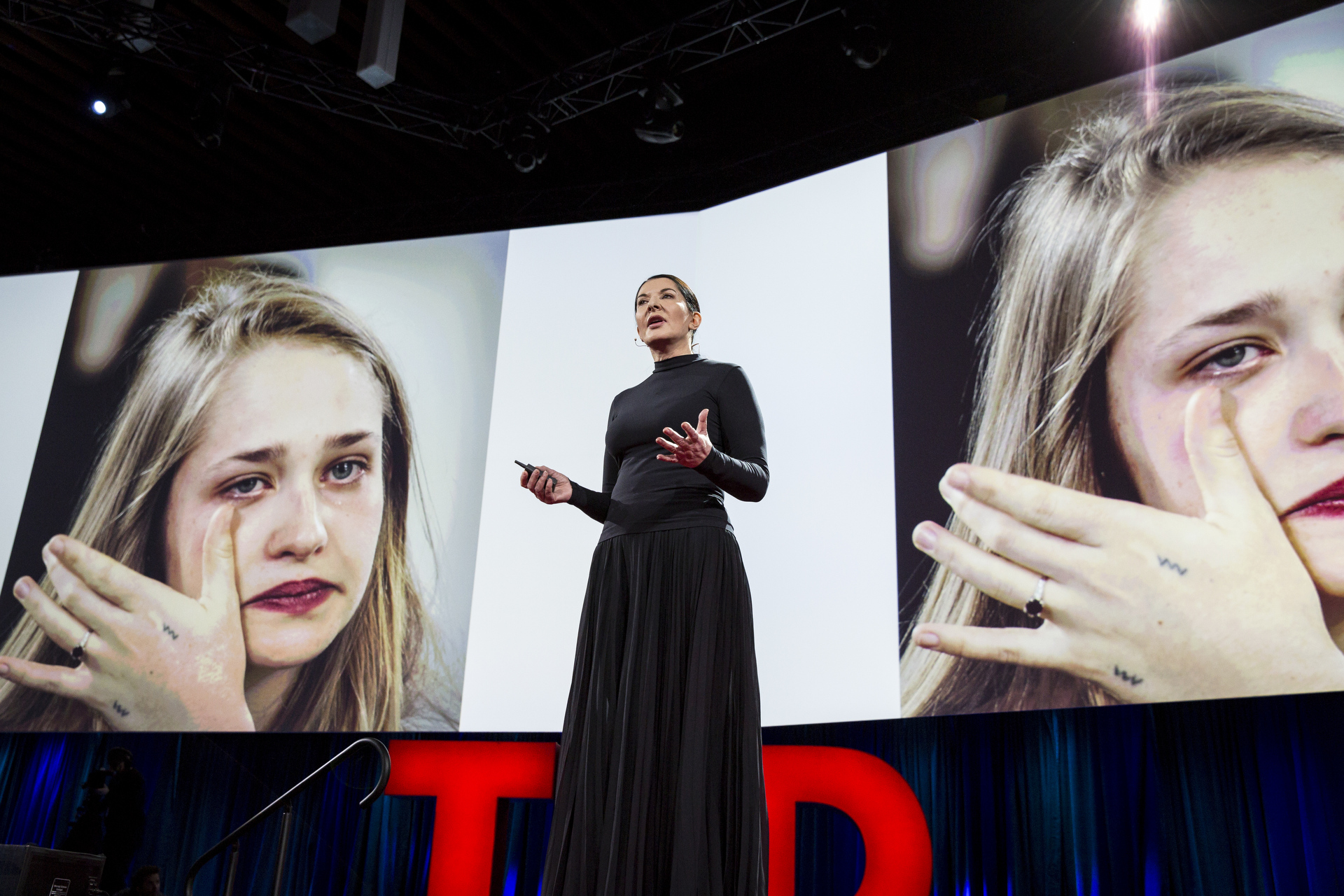 Marina Abramovic speaks at TED2015 - Truth and Dare, Session 1. Photo: Bret Hartman/TED