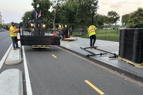 Major street closures for NATO Summit this week; crews install fencing near White House