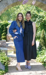 Bridgerton cast members Hannah Dodd (left) and Ruth Gemmell (right) in the Bridgerton Garden, during the RHS Chelsea Flower Show at the Royal Hospital Chelsea in London. Picture date: Monday May 20, 2024. (Photo by Jonathan Brady/PA Images via Getty Images)