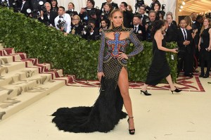 NEW YORK, NY - MAY 07:  Jennifer Lopez attends the Heavenly Bodies: Fashion & The Catholic Imagination Costume Institute Gala at The Metropolitan Museum of Art on May 7, 2018 in New York City.  (Photo by Neilson Barnard/Getty Images)