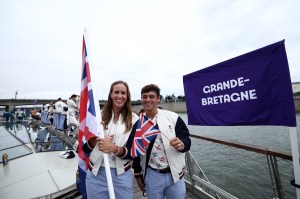 Helen Glover and Thomas Daley, Flagbearers of Team Great Britain