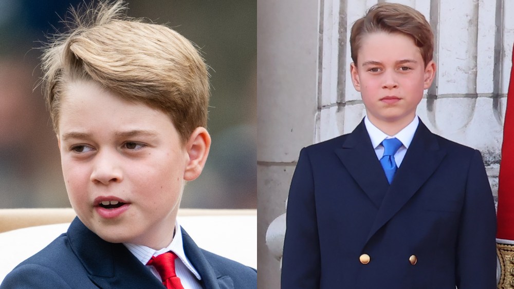 Prince George of Wales during Trooping the Colour on June 17, 2023 in London. Prince George of Wales on the balcony during Trooping the Colour at Buckingham Palace on June 15, 2024 in London.