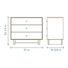 Merlin Fawn 3 Drawer Dresser