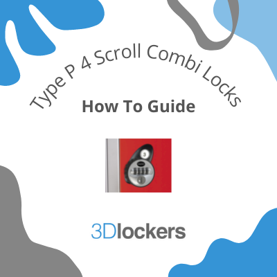 User instructions for 4 scroll combination locks - Type P