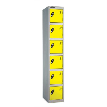 Probe Metal Locker - 6 Door Autumn Colours - 178cm tall - Size & Lock Options