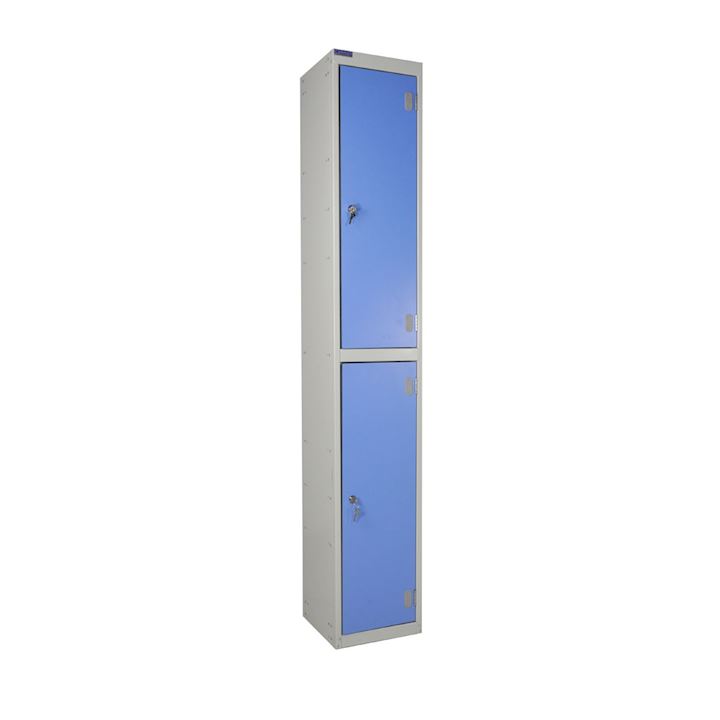 QMP Laminate Locker - 2 Door Inset 180cm Tall  - Metal Body Dry Area