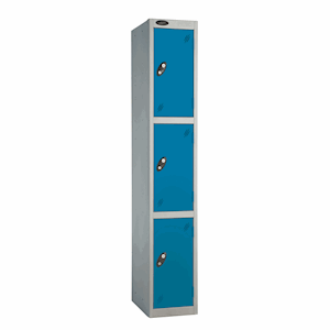 Probe Metal Locker - 180cm 3 Door Locker - Keylocks or Hasp 