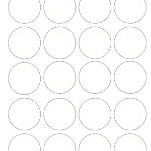 image of a 1.25 inch button template with guide lines