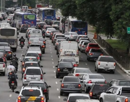 carros, transito, avenida, lotação