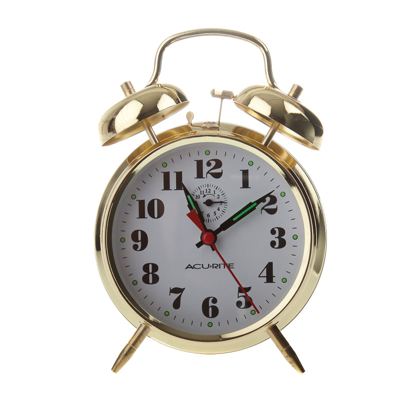 Vintage Metal Twin Bell Alarm Clock