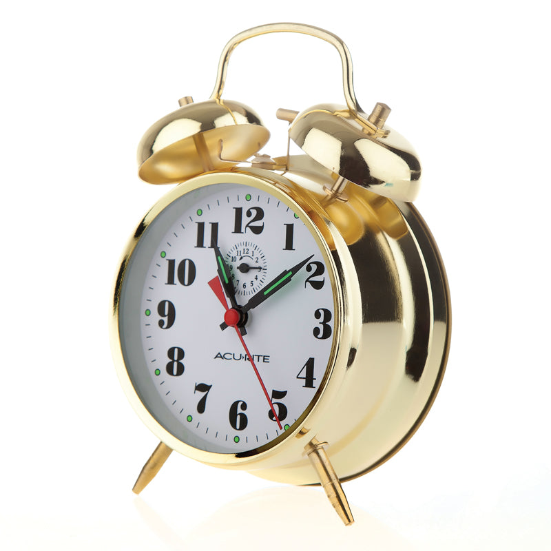 Vintage Metal Twin Bell Alarm Clock