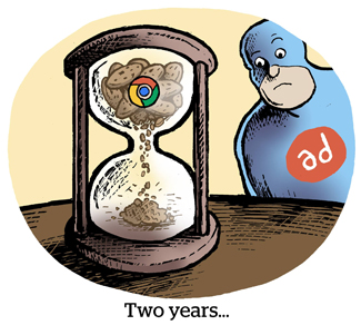 Comic: Two years ...