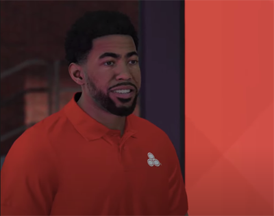 State Farm partnered with the publisher of NBA 2K22 to debut a virtual version of its well-known fictional spokesperson, Jake from State Farm, as a non-playable character in the game wearing his accustomed uniform of khaki pants and a red polo shirt.