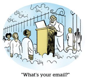 Comic: "What's your email?"