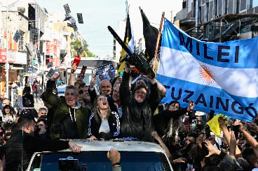 Javier Milei during his presidential campaign