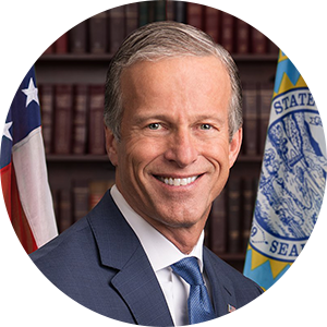 Sen. John Thune headshot. Senator from South Dakota and Senate Minority Whip