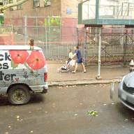 cars parked outside Bronx apartment building