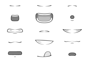 Anime mouth expressions