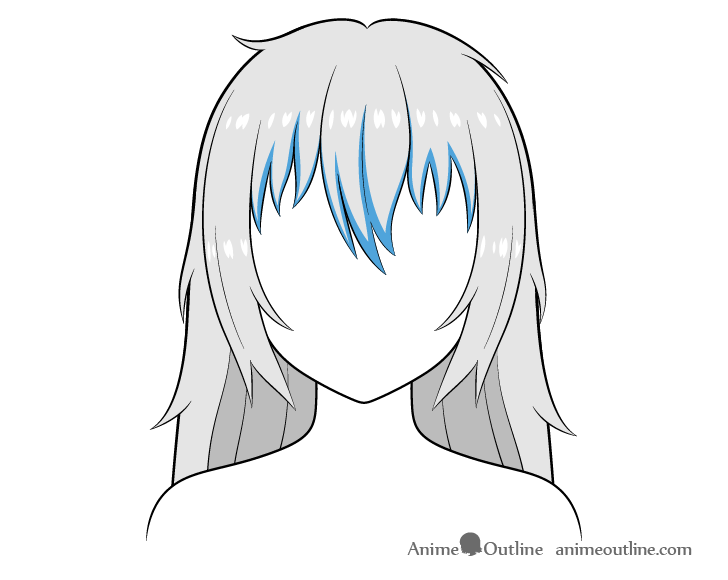 How to Draw Messy Anime Hair  AnimeOutline