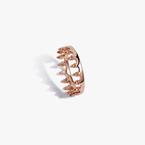 Crown 18ct Rose Gold Ring