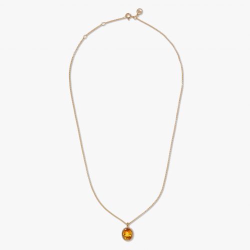 Citrine Drop Necklace 