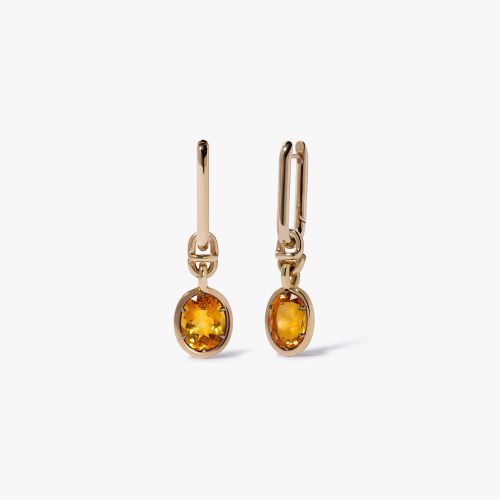 Knuckle Citrine Earrings