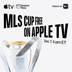 Artwork for the MLS Cup championship match on Apple TV.