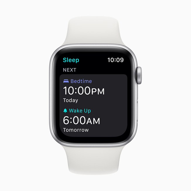 A wake-up alarm displayed on Apple Watch Series 5.