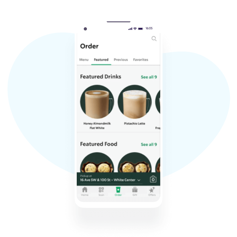 Starbucks app