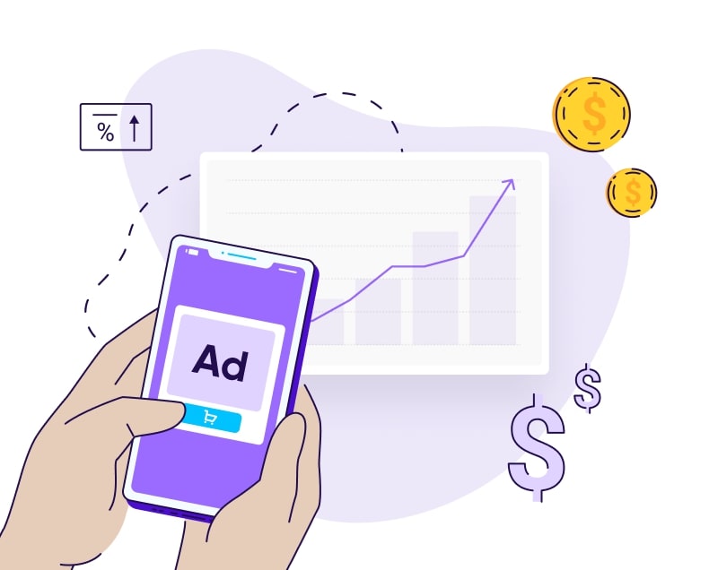 In-app advertising revenue stream