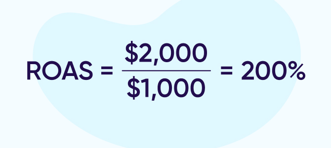 ROAS formula example