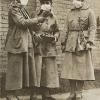 New York City conductorettes wearing masks