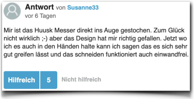 Huusk Messer Bewertungen Erfahrungen gutefrage