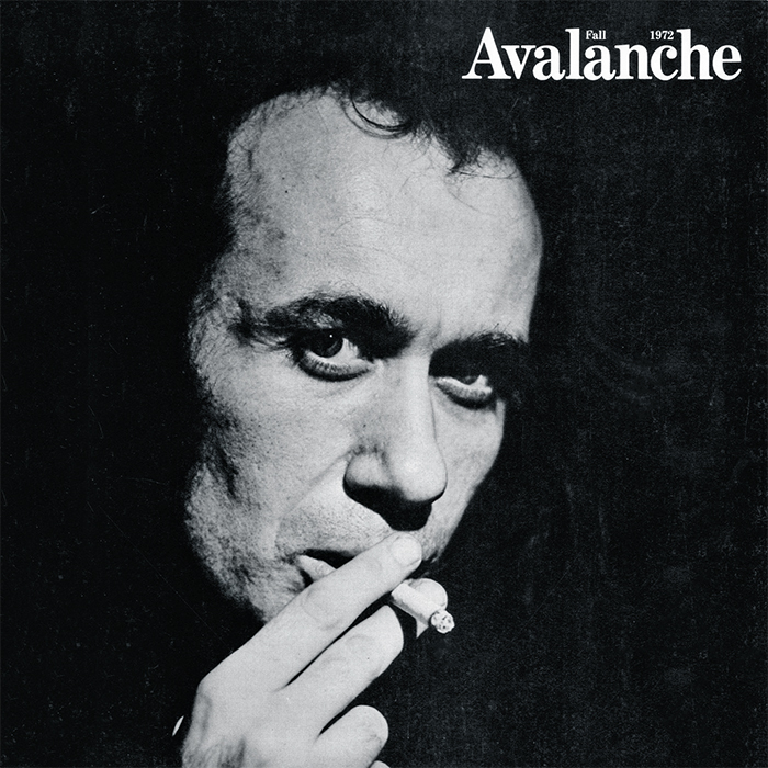 Cover of Avalanche 6 (Fall 1972). Vito Acconci.