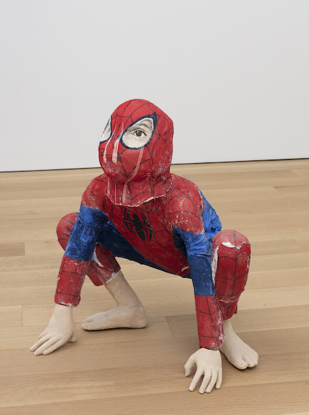 John Ahearn, Carlos/Spiderman, 2015, acrylic on cloth and plaster, dimensions variable.