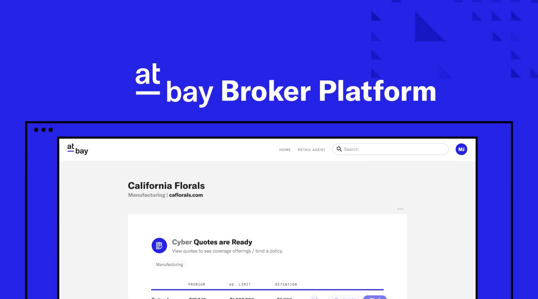 Place business faster on the At-Bay Broker Platform