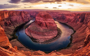 Horseshoe Bend Grand Canyon Background Wallpaper 114297