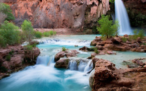 Havasu Falls Arizona Background Wallpaper 114188