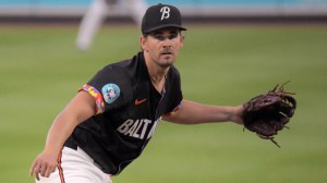 After taking a line drive off his forearm in last start, the Orioles' Dean Kremer returned and took a no-hit bid into the seventh inning.