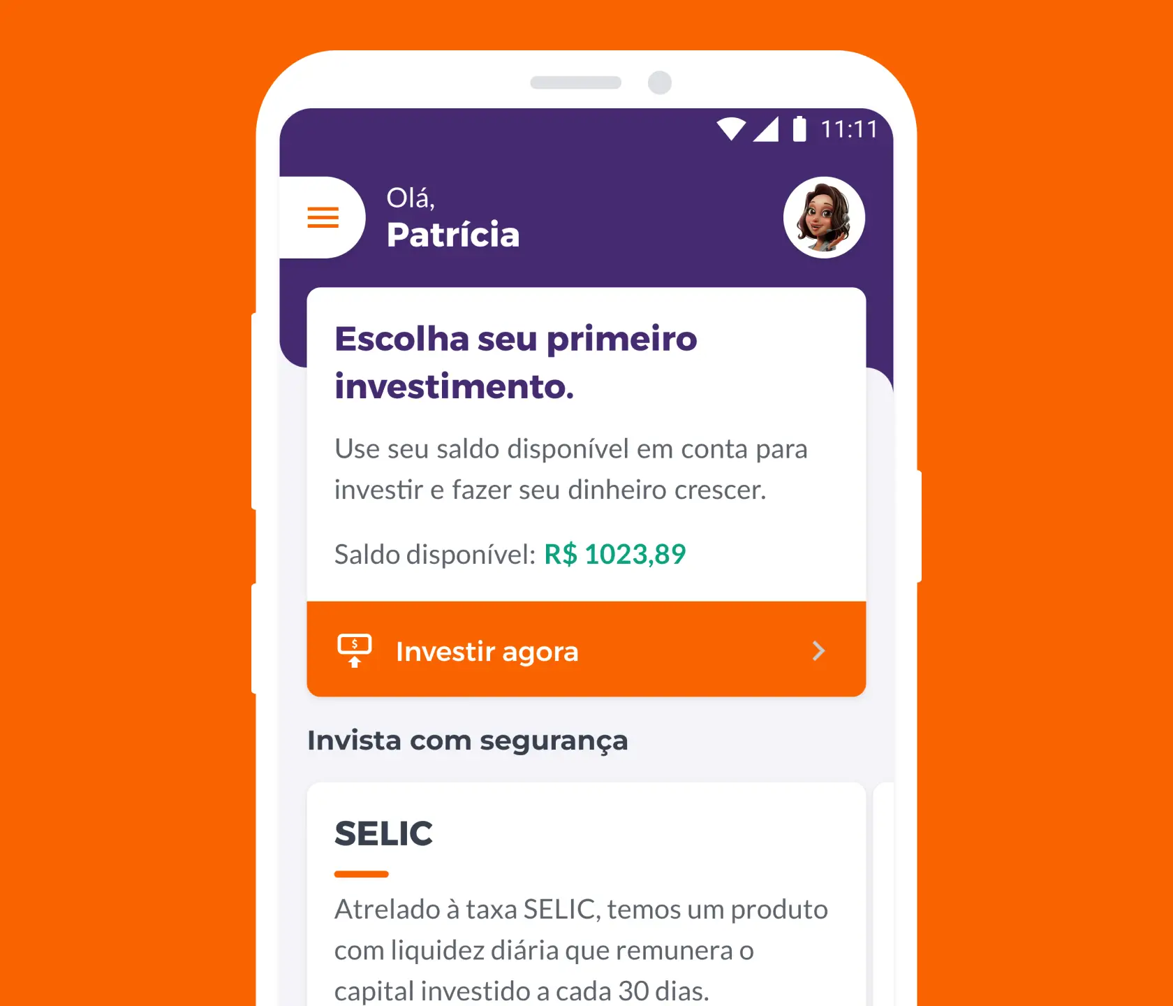 investimentos pelo aplicativo Bmg