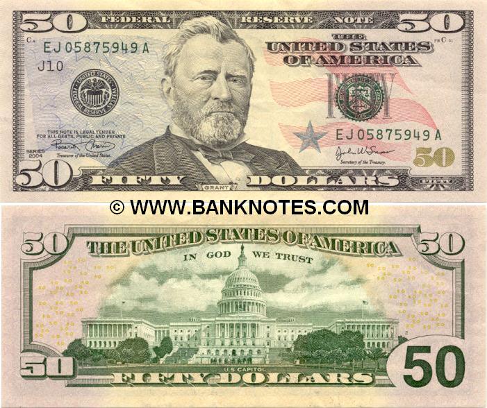 United States 50 Dollar Bill