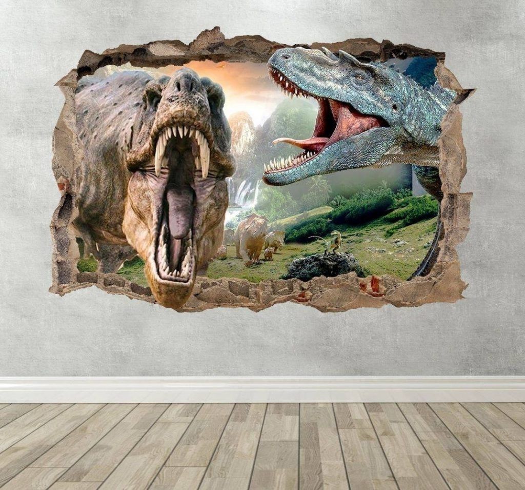 Latest Amazing Ideas 3d Dinosaur Wall Art In Conjunction With 20 With 3d Dinosaur Wall Art Decor (View 6 of 15)